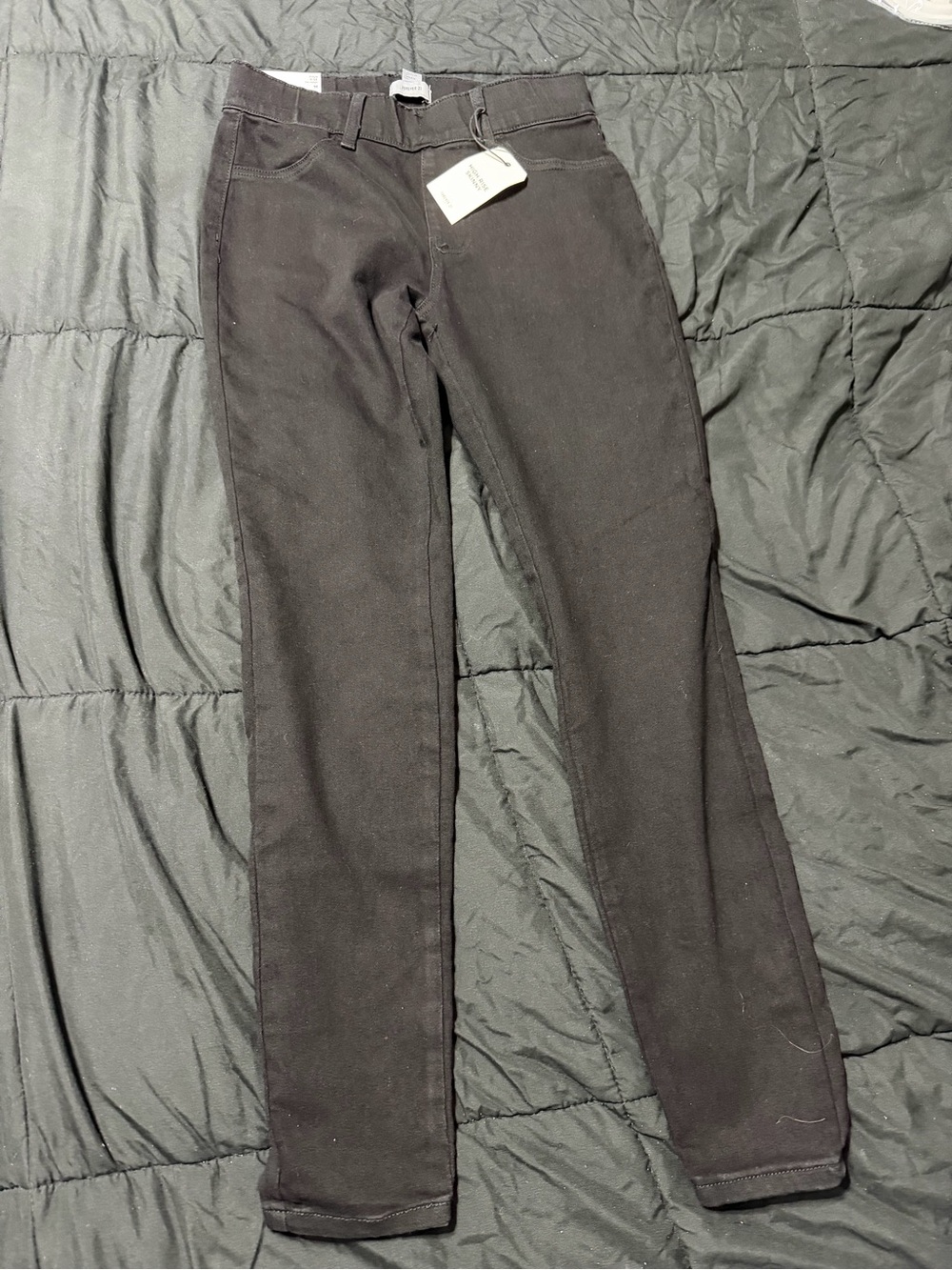 Black Straight-Leg Pants